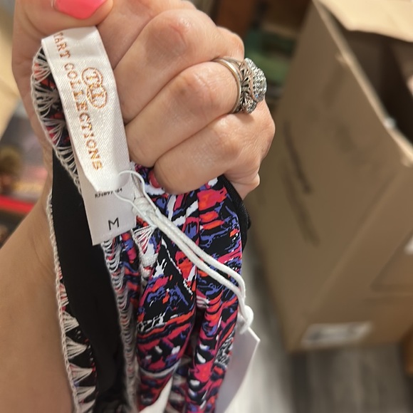 Tart Collections Maya Monokini: Largee, Multi Ikat, Cut-Out Back - Picture 3 of 3